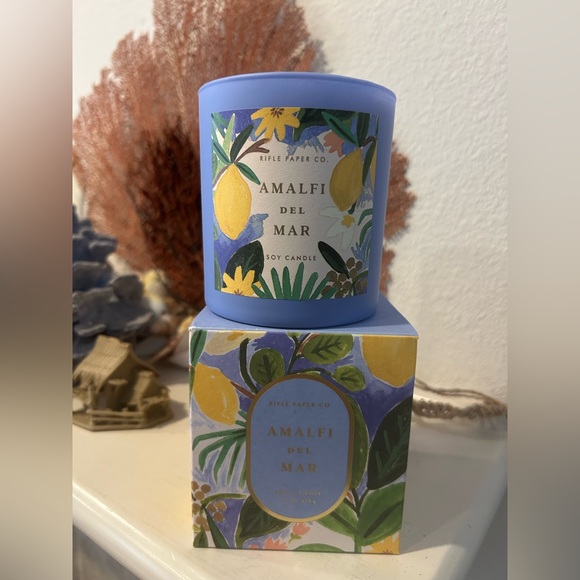 Rifle Paper Co. Other - RIFLE PAPER CO AMALFI DEL MAR 9.5 OZ SOY CANDLE IN GLASS CONTAINER RETIRED. New